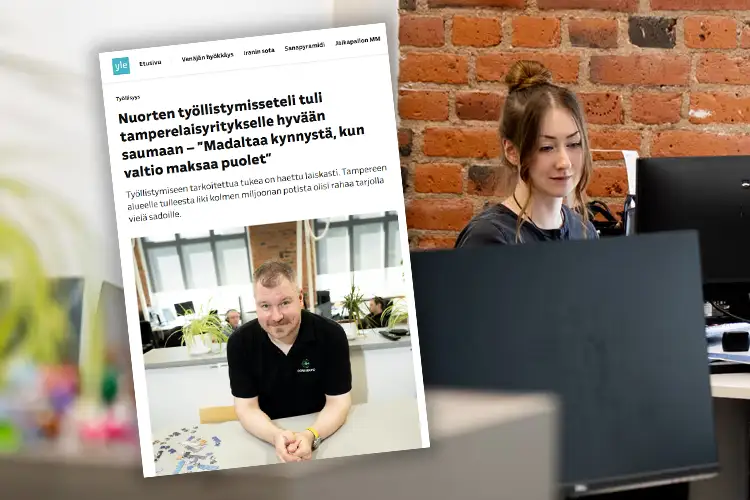 Yle haastatteli Coresbondia: näin hyödynnämme nuorten rekrytointitukea